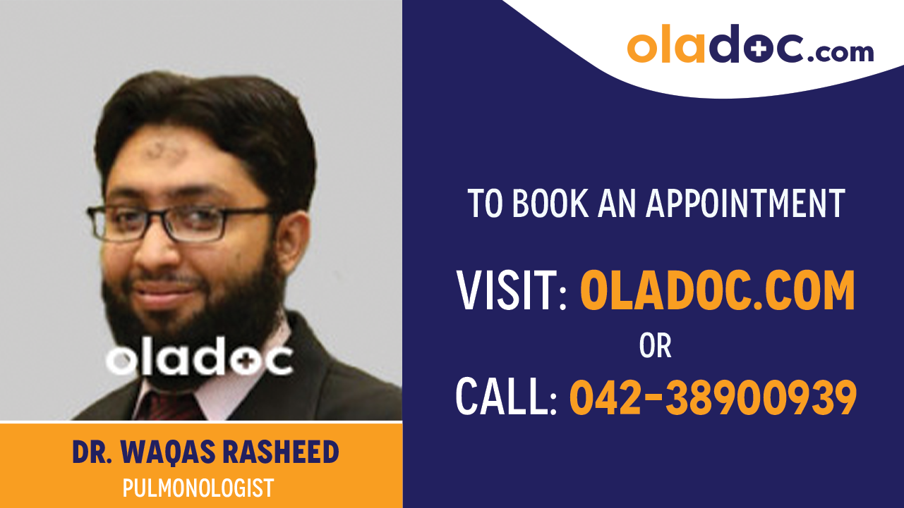 Book appointment with  Dr. Waqas Rasheed-best Pulmonologist in Karachi